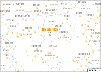 map of Begunce