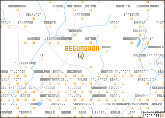 map of Begungaon