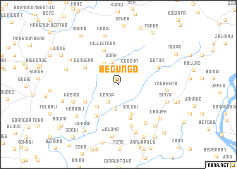 map of Be Gungo