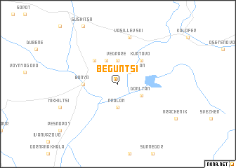 map of Beguntsi