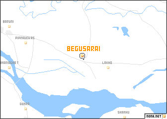 map of Begusarai