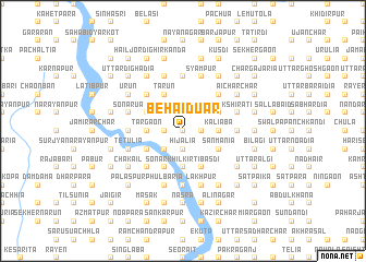 map of Behāiduār