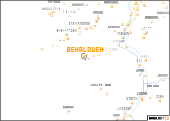 map of Behālodeh