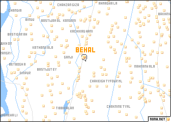 map of Behal