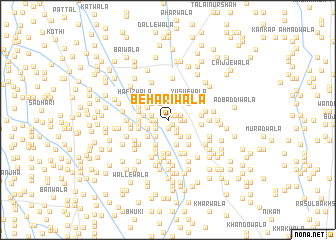 map of Behārīwāla