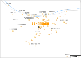 map of Behārodeh