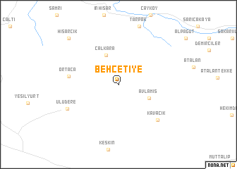 map of Behçetiye