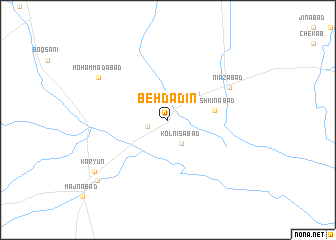 map of Behdādīn