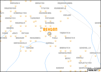 map of Behdān