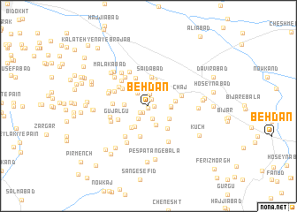 map of Behdān