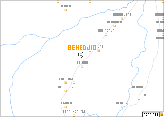 map of Behedjio