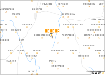 map of Behena