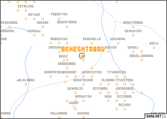 map of Beheshtābād