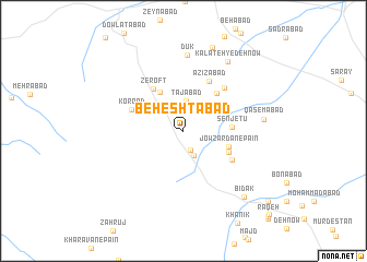 map of Beheshtābād