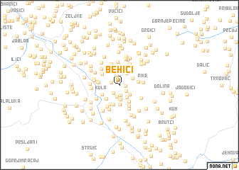 map of Behići