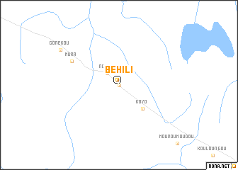 map of Behili