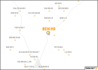 map of Behima
