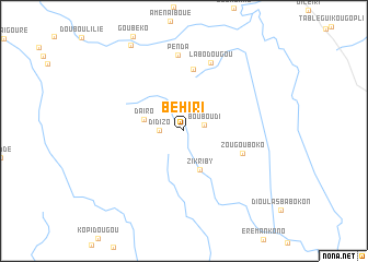 map of Béhiri