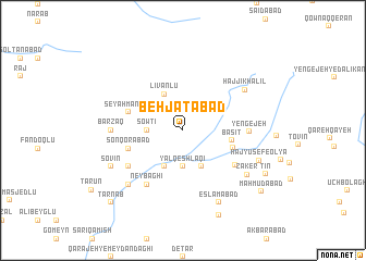 map of Behjatābād