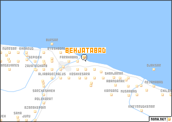 map of Behjatābād