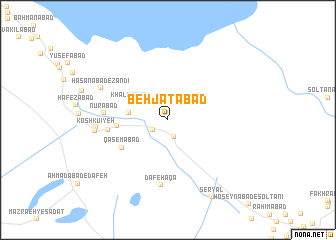 map of Behjatābād