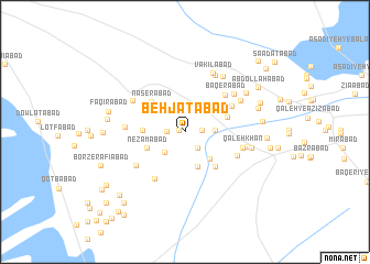 map of Behjatābād