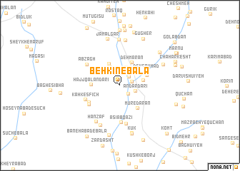 map of Behkīn-e Bālā