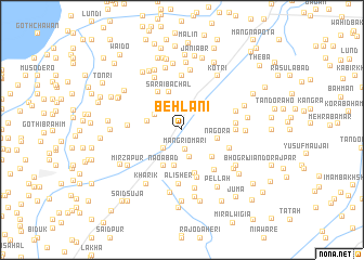 map of Behlāni