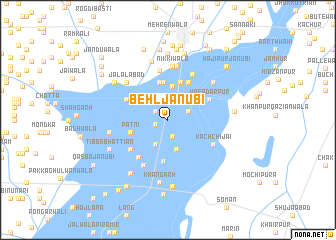 map of Behl Janūbi