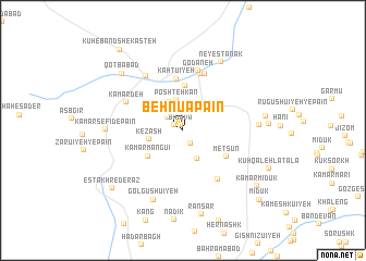 map of Behnūā Pā\