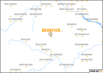 map of Behofika