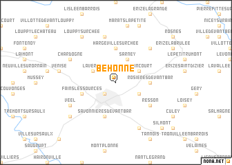 map of Behonne