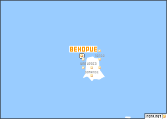 map of Behopue