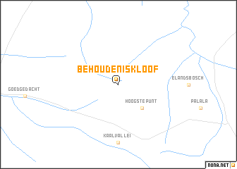 map of Behoudeniskloof