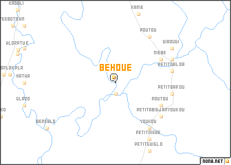 map of Behoué