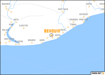 map of Béhouin