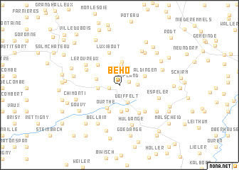 map of Beho