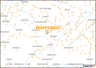 map of Behpesī Bāgh