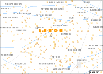 map of Behrām Khān