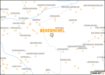 map of Behrām Khel