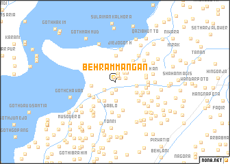 map of Behrām Mangan