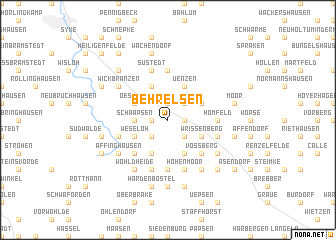 map of Behrelsen