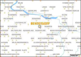 map of Behrendorf