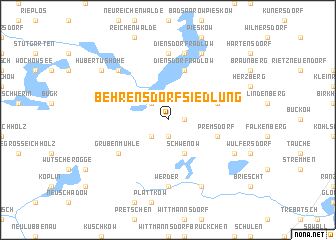 map of Behrensdorf Siedlung