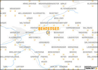 map of Behrensen