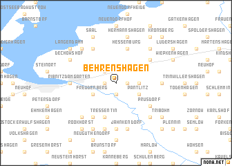 map of Behrenshagen