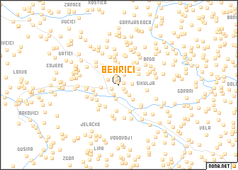 map of Behrići