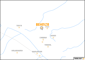 map of Behrīzā