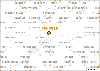 map of Behrste