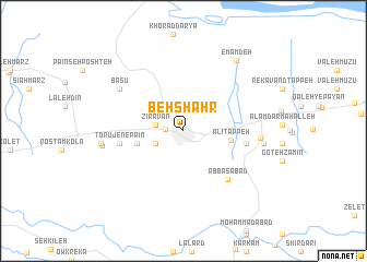 map of Behshahr